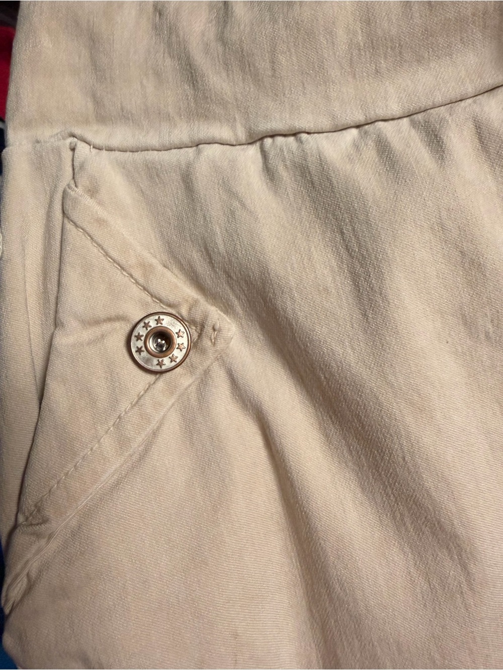 Women's Beige Cargo Joggers with Drawstring Waist - Picture 4 of 7